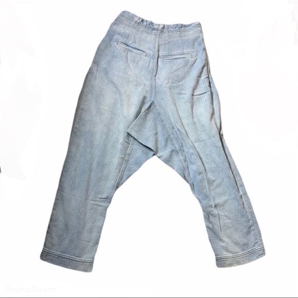 Free people size 4 paper bag high waist denim - Picture 4 of 11